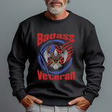 Badass American Veteran Crew Neck Sweatshirt