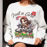 Just a Girl Who Loves Spyders Sweatshirt: Boho Design