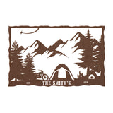 Motorycle Camping Customized Metal Wall Art