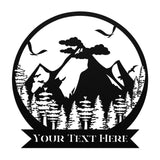 Camping, Nature, Mountains Customized Metal Wall Art