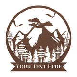 Camping, Nature, Mountains Customized Metal Wall Art
