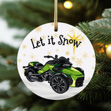 Can-Am Spyder F3 Aluminum Christmas Ornament