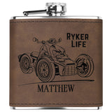 Can-Am Ryker Customized Laser Engraved Flask 6oz