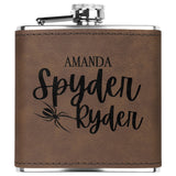 Can-Am Spyder Customized Laser Engraved Flask 6oz