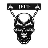 Hanging Skull Customized Steel Wall Art