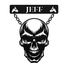 Hanging Skull Customized Steel Wall Art