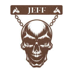 Hanging Skull Customized Steel Wall Art
