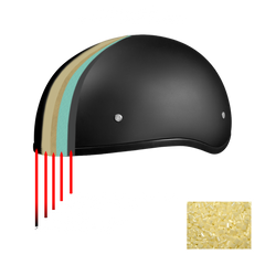 Motorcycle Graphic Half Face Helmet | Purple Rose