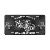 Can-Am Spyder RT Car Vanity Plate