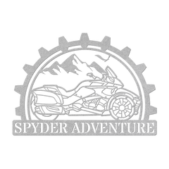 Can-Am Spyder Motorcycle Metal Wall Art