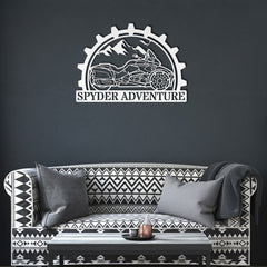 Can-Am Spyder Motorcycle Metal Wall Art