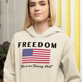 Conservative Freedom Flag Pullover Hoodie