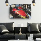 Vintage Chopper Motorcycle Tank Metal Poster