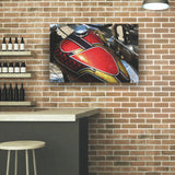 Vintage Chopper Motorcycle Tank Metal Poster