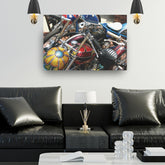 Vintage Chopper Motorcycles Metal Poster