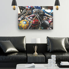 Vintage Chopper Motorcycles Metal Poster