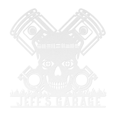 Tiki Skull Customized Steel Wall Art
