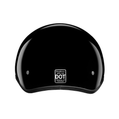 Motorcycle Beanie Style Half Helmet | Hi-Gloss Black
