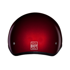 Motorcycle Beanie Style Half Helmet | Black Cherry