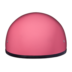 Motorcycle Beanie Style Half Helmet without Visor | Hi-Gloss Pink