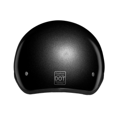 Motorcycle Beanie Style Half Helmet | Gun Metal Grey Metallic
