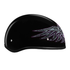 Motorcycle Graphic Half Face Helmet | Barbed Wire Heart