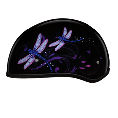 Motorcycle Graphic Half Face Helmet | Dragonfly