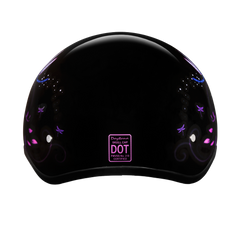 Motorcycle Graphic Half Face Helmet | Dragonfly