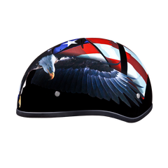 Motorcycle Graphic Half Face Helmet | Freedom