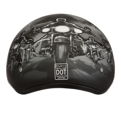 Motorcycle Graphic Half Face Helmet | Guns