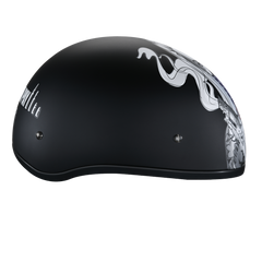Motorcycle Graphic Half Face Helmet | Make 'Em Pay