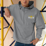 Wheels Down Biker Embroidered Champion Jacket