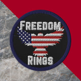 Patriotic American Eagle & Flag Embroidered Patch