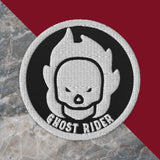 Ghost Rider Skull Embroidered Patch