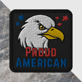 Patriotic American Eagle Embroidered Patch