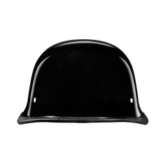 Motorcycle German Style Half Helmet | Hi-Gloss Black