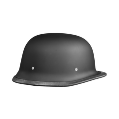 Motorcycle German Style Half Helmet | Dull Black