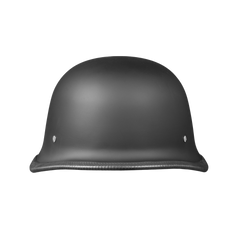 Motorcycle German Style Half Helmet | Dull Black