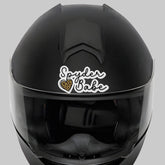 Spyder Babe Motorcycle and Helmet Decal
