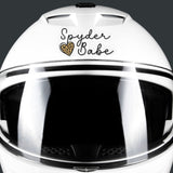 Spyder Babe Motorcycle and Helmet Decal