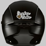 Spyder Babe Motorcycle and Helmet Decal