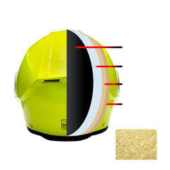 Daytona Glide Modular Motorcycle Helmet | Fluorescent Yellow