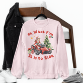 Mrs Santa Can-Am Spyder "Oh What Fun" Christmas Sweatshirt