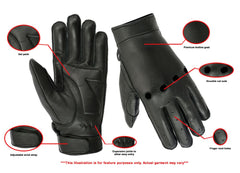 Men's Premium Leather Cruiser Gloves