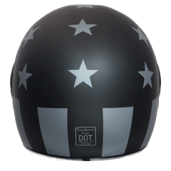 Daytona Retro Full Face Motorcycle Helmet - Captain America Stealth Edition