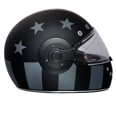 Daytona Retro Full Face Motorcycle Helmet - Captain America Stealth Edition