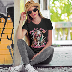 Daytona Bike Week 2026 Hipster Skull Women's V-Neck