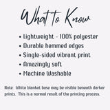 Motocross Customized Velveteen Minky Blanket