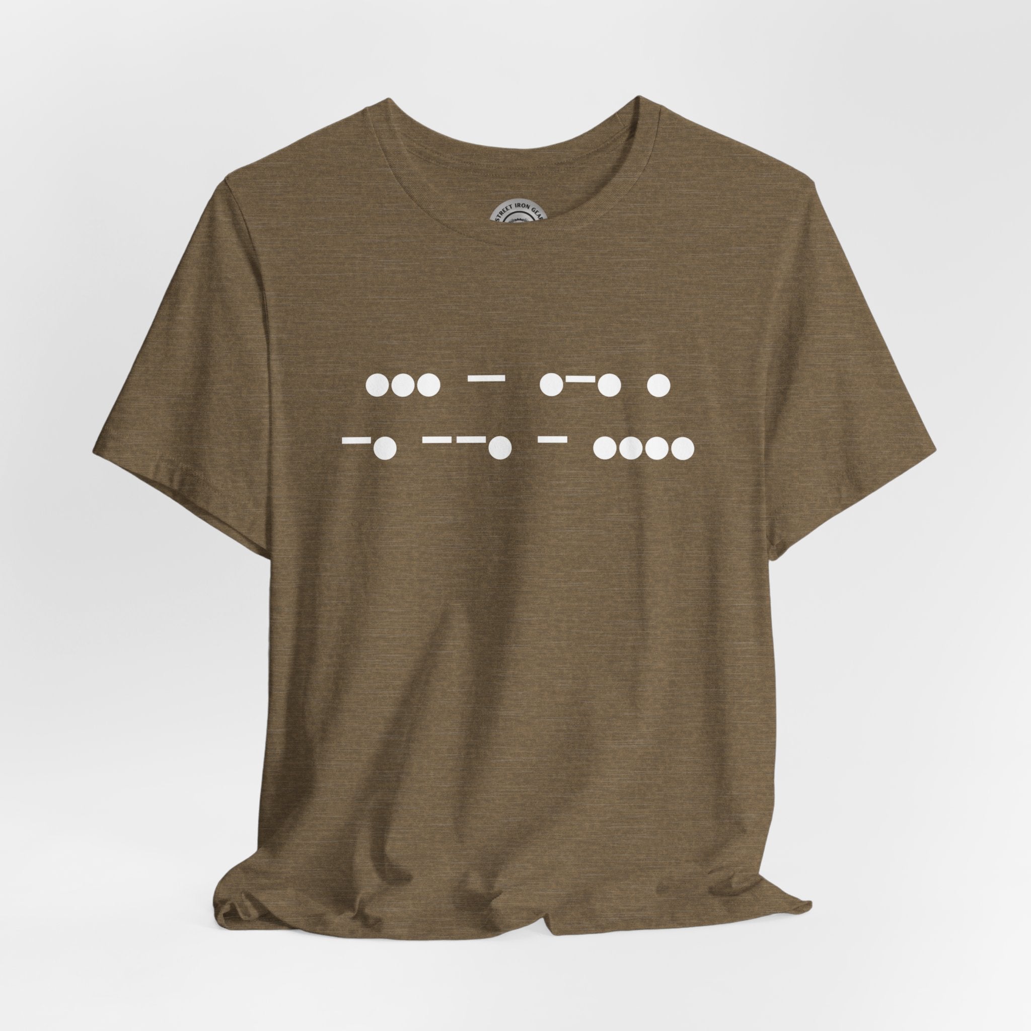 Morse Code 'Strength' Crew Neck TShirt