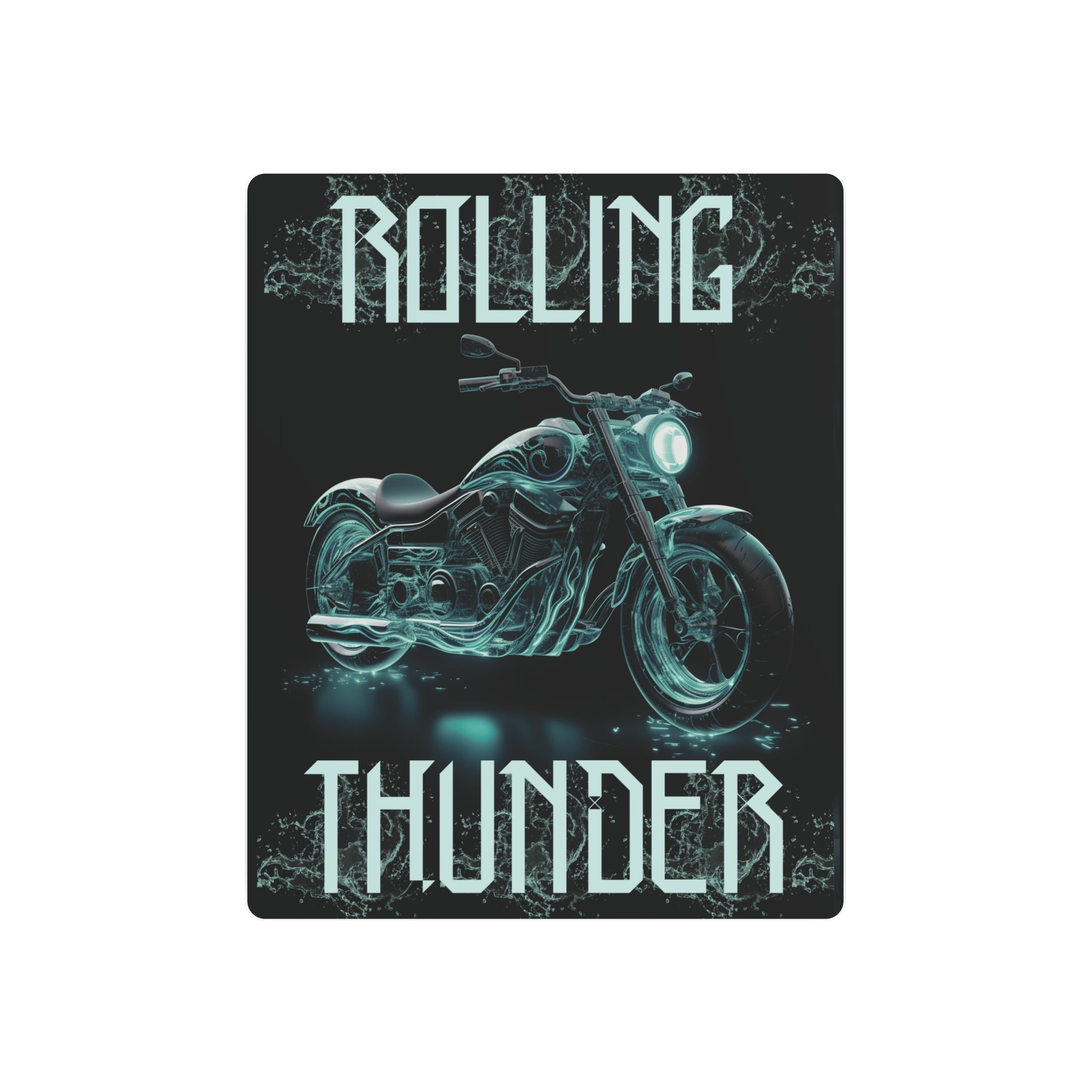 Motorcycle Metal Poster - Rolling Thunder